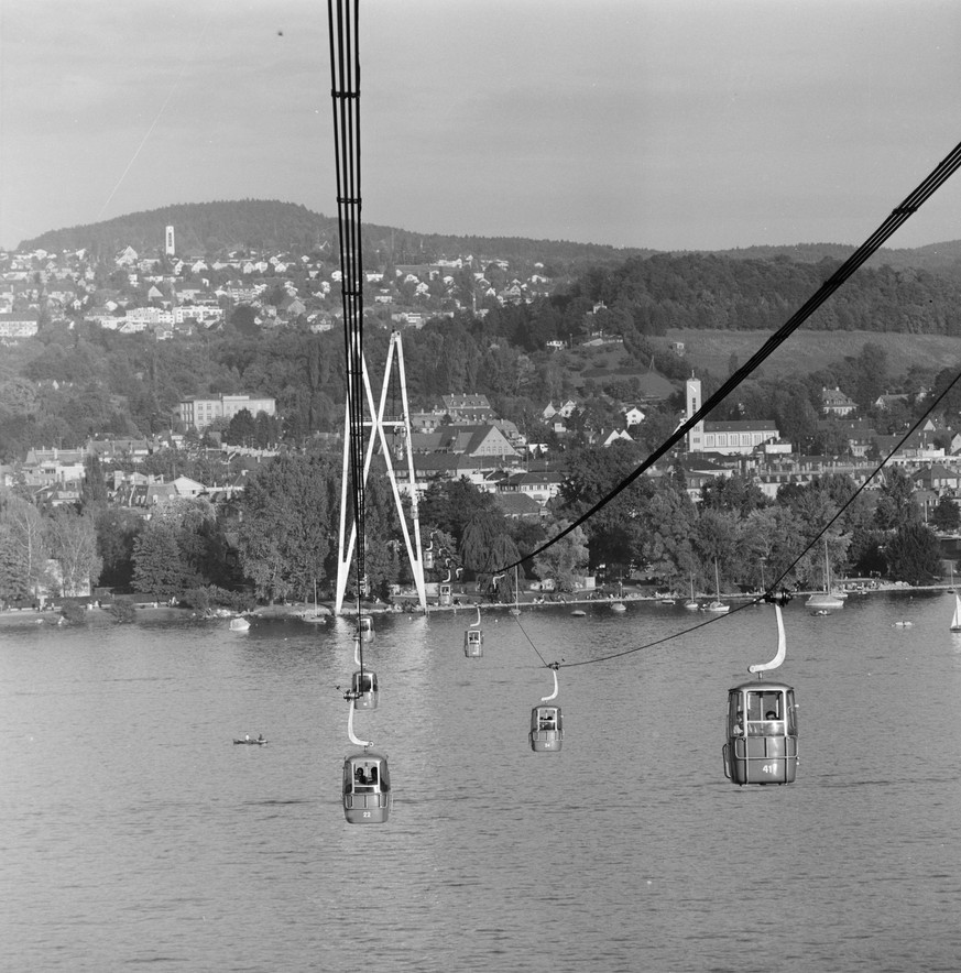 G59-Gondelbahn, Blick gegen Osten, 1959.