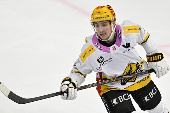 Ajoies PostFinance Top Scorer Jerry Turkulainen beim Eishockeyspiel der National League EHC Kloten gegen den HC Ajoie in der Stimo Arena in Kloten am Freitag, 15. November 2024. (PostFinance/KEYSTONE/ ...