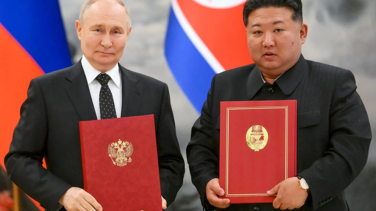 Le président russe Vladimir Poutine et le dirigeant nord-coréen Kim Jong Un (photo d'archive). Les deux pays se sont rapprochés.