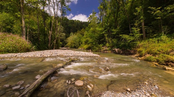Rauszeit Gewässerperlen Schweiz schönste Flüsse Goldach Appenzellerland Chastenloch
