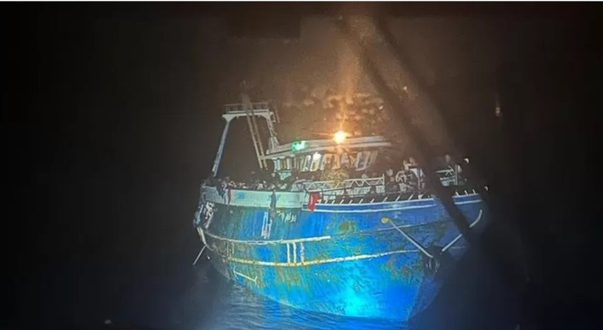 The later sunken ship