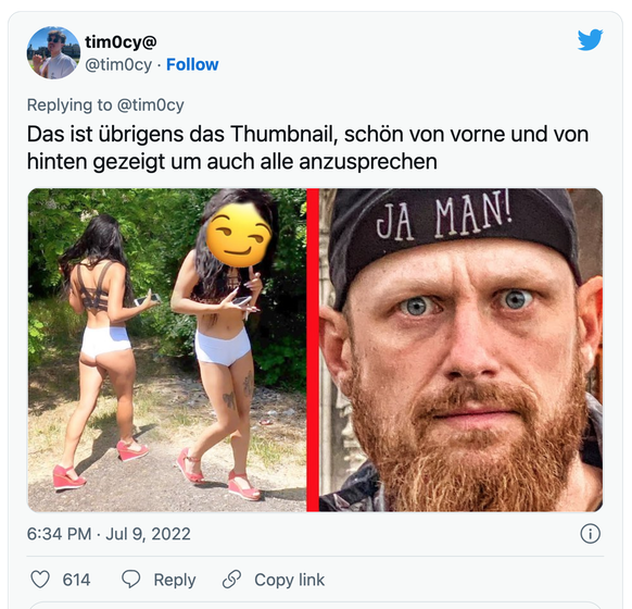 Dass es sich bei der Frau um eine Prostituierte handelt, wie der YouTuber im Video suggeriert, ist nicht bestätigt.