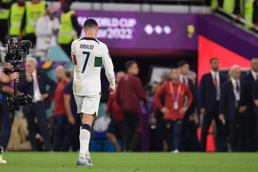RECORD DATE NOT STATED FIFA World Cup, WM, Weltmeisterschaft, Fussball Qatar 2022 Morocco vs Portugal CF Cristiano Ronaldo of Portugal during the game Morocco vs Portugal, corresponding to the Quarter ...