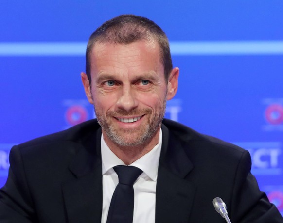 Aleksander Ceferin File Photo File photo dated 03-12-2018 of UEFA President Aleksander Ceferin during the UEFA Nations League Finals draw at the Shelbourne Hotel, Dublin. Issue date: Wednesday May 12, ...