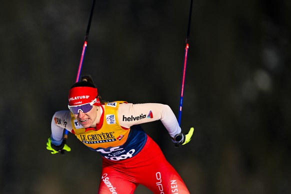 ARCHIVE - ZUM KARRIEREENDE VON NADINE FAEHNDRICH, STELLEN WIR IHNEN FOLGENDES BILDMATERIAL ZUR VERFUEGUNG - Nadine Faehndrich of Switzerland during the free style sprint race of the fourth stage of th ...