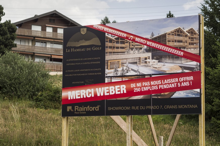 Umstrittene Initiative: Ein Walliser Bauunternehmer macht seinem Ärger über Franz Weber Luft.