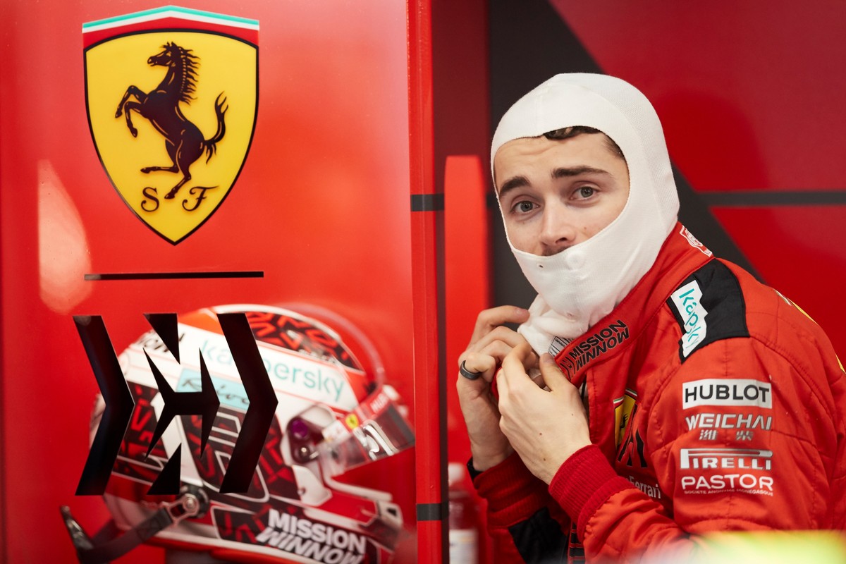 epa08256551 Monaco's Formula One driver Charles Leclerc of Scuderia Ferrari during the Formula One pre-season testings at Barcelona-Cataluna Circuit, in Montmelo, outside Barcelona, Spain, 28 Feb ...