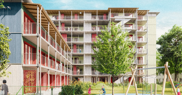 wohnbau luchswiesen schwamendingen