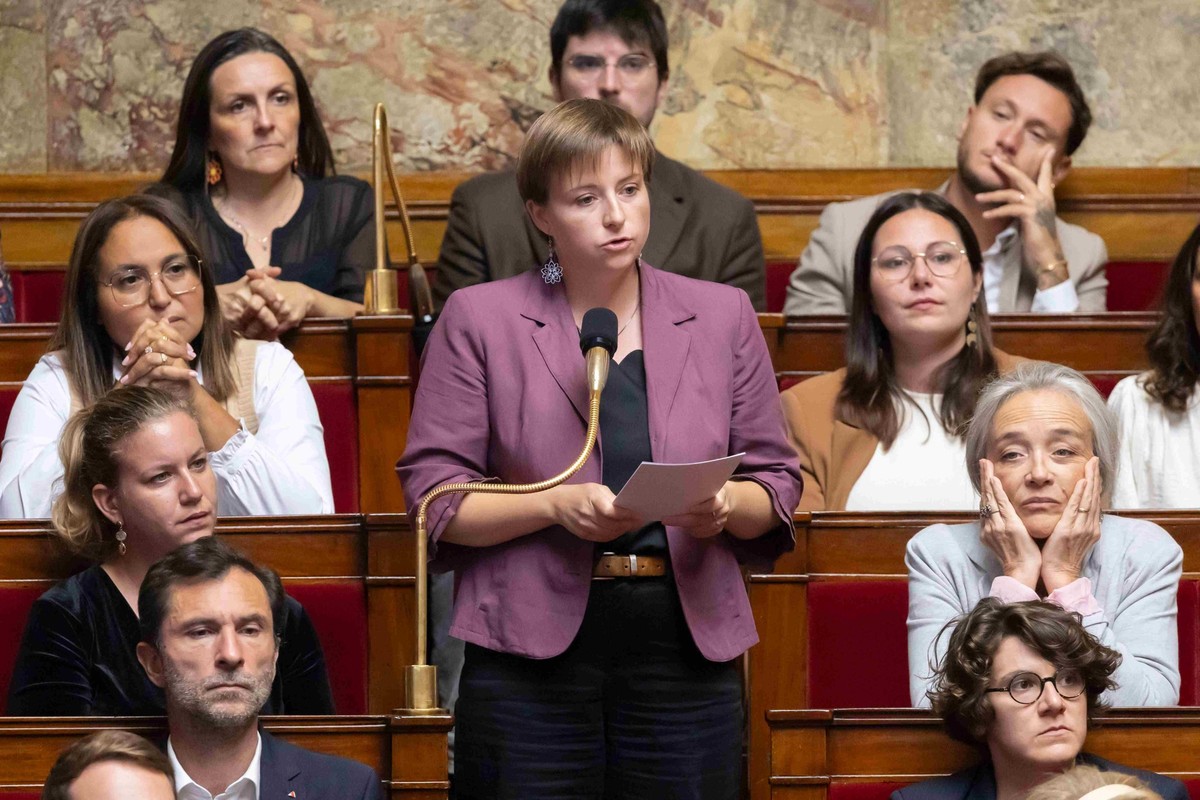 Mathilde Hignet, ici à l'Assemblée nationale, le 7 octobre.
