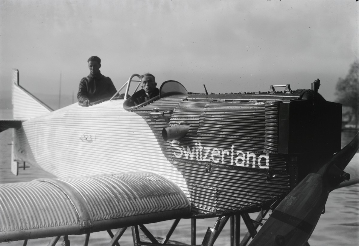 Die Junkers A 20 trug die Aufschrift "Ad Astra", die Immatrikulation CH-130 und auf einer Seite stand "Switzerland". Es war aber nur ein Junkers-Mittelholzer-Projekt. Aufgenommen w ...