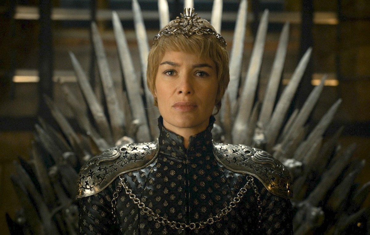FILE - This file image released by HBO shows Lena Headey as Cersei Lannister in a scene from "Game of Thrones." In the eagerly-awaited season 7 premiere of HBO’s hit TV series, “Game of Thro ...