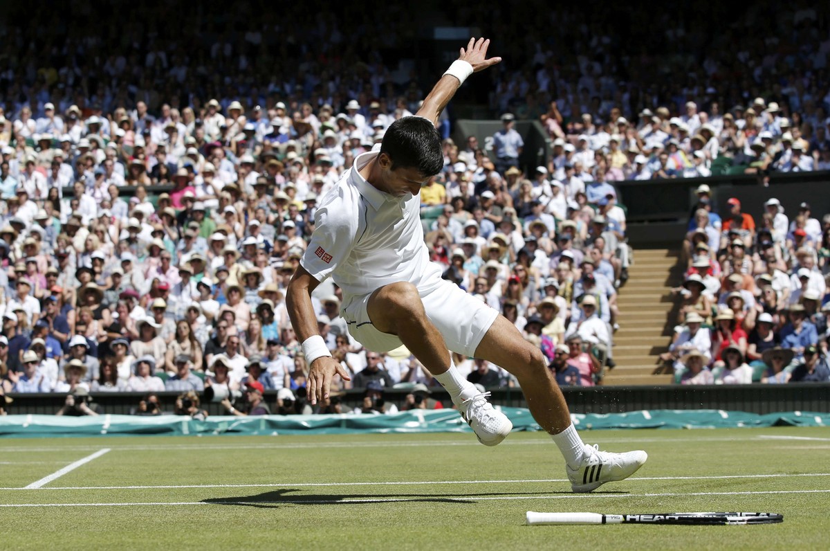 Darauf hofft die Sport-Schweiz heute: Dass Novak Djokovic auch gegen Roger Federer ausrutscht.