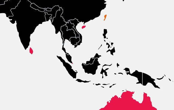 In Südostasien sind die Vorreiter Sri Lanka, die Provinz Hainan, Taiwan und Singapur.