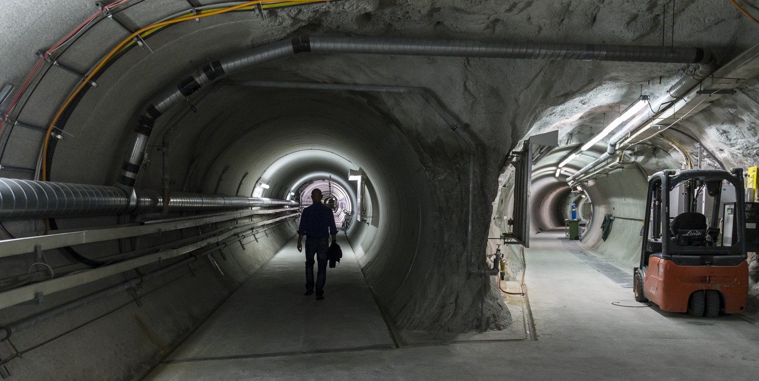 So könnte es bald im Inneren des Bözberges aussehen: Ein Atommüll-Depot unter Aufsicht der NAGRA.