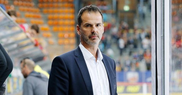 14.09.2018 Ilfishalle Langnau , SCHWEIZ , Saison 2018/2019 Eishockey Herren Testspiel SCL Tigers - ZSC Lions Sportchef Sven Leuenberger (ZSC Lions) *** 14 09 2018 Ilfishalle Langnau SWITZERLAND Season ...