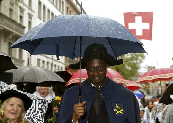 Nicht nur am Zürcher Sechseläuten steht Thiam im Regen.