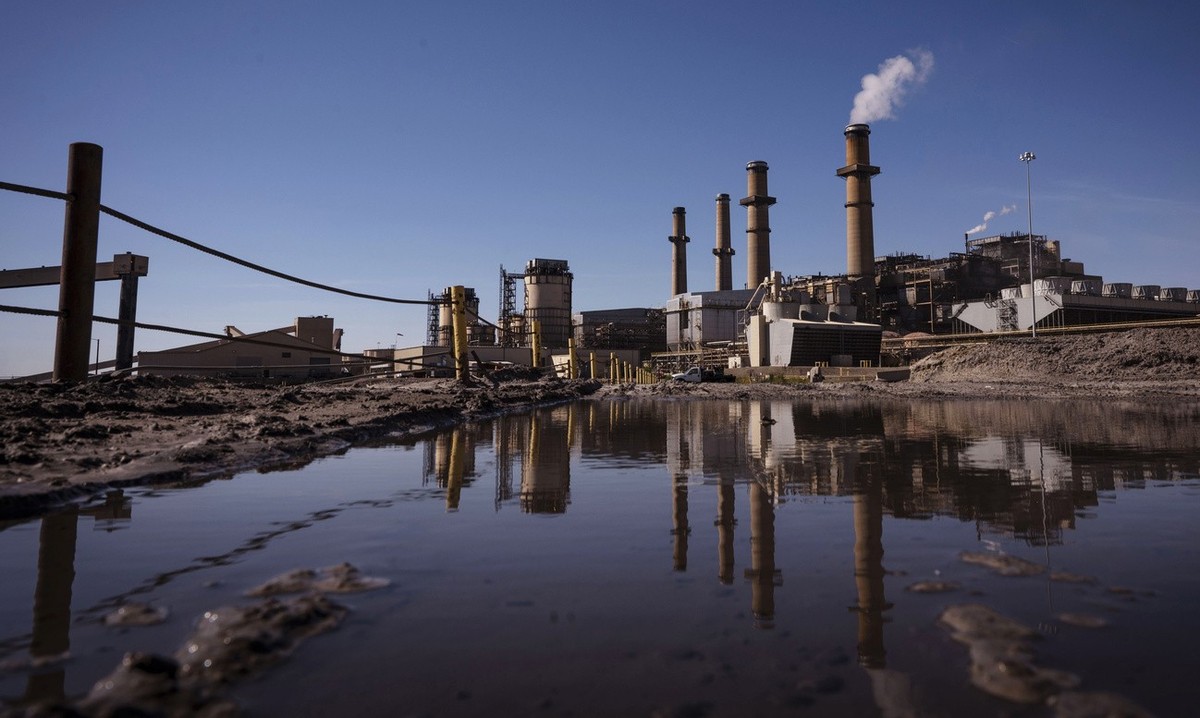 The San Juan Generating Station near Farmington, N.M., on Wednesday, Sept. 28, 2022. The lights are out at a coal-fired power plant in northwestern New Mexico that has provided electricity to millions ...