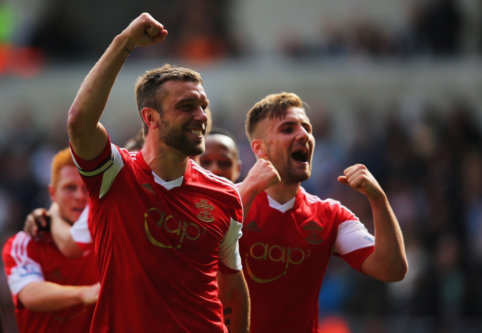 Rickie Lambert (l.) und Luke Shaw sind zwei der fünf Stars, die Southampton bereits verlassen haben.