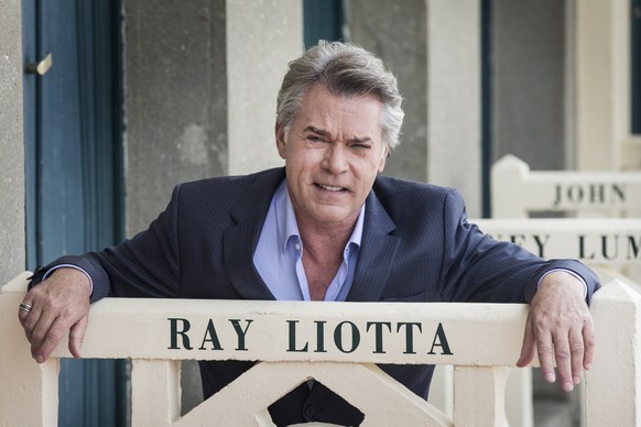 epa09977856 (FILE) - US actor Ray Liotta poses for the photographers after he unveiled his cabin sign as a tribute for his career along the Promenade des Planches during the 40th annual Deauville Amer ...