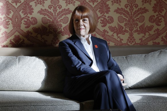 epaselect epa12791563 French Gisele Pelicot, who became a global feminist icon after being a victim of sexual violence, poses during the presentation of her memoirs 'A Hymn to Life' in Madri ...