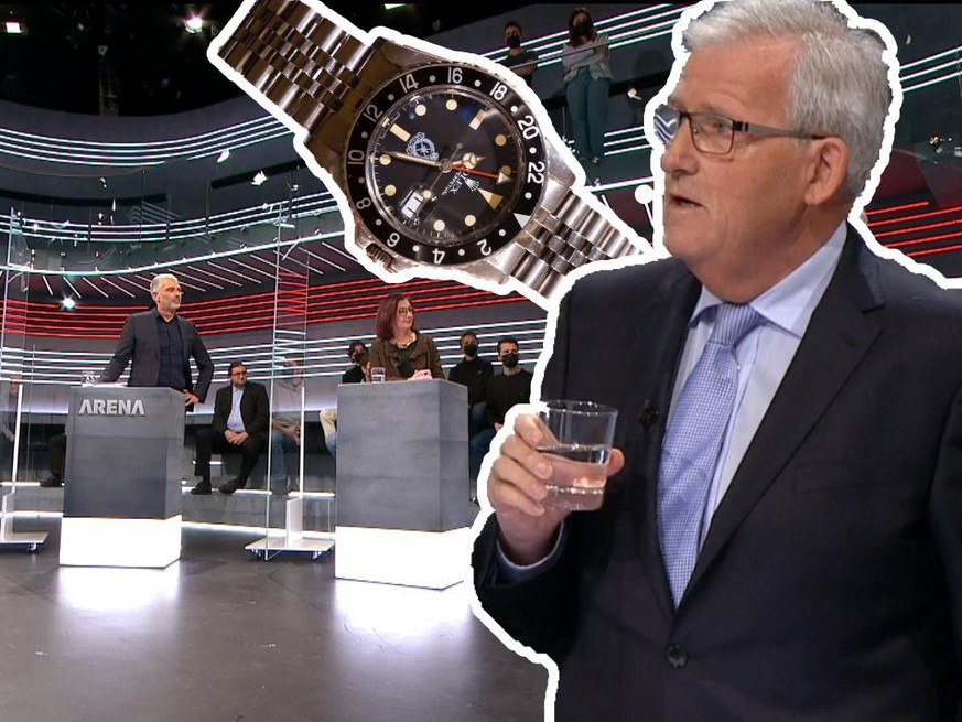 Was die Uhr von Ständerat Hans Stöckli in der «Abstimmungs-Arena» um das Tabakwerbeverbot zu suchen hatte, erfährst du im Text.