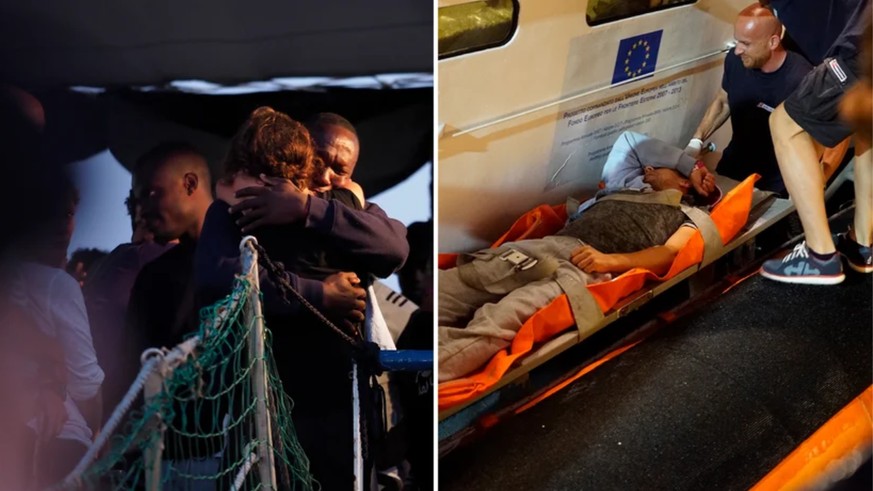 Die meisten geretteten Migranten der «Sea-Watch 3» konnten das Schiff erst nach mehr als zwei Wochen verlassen. 13 Personen wurden vorher aus medizinischen Gründen von Bord geholt.