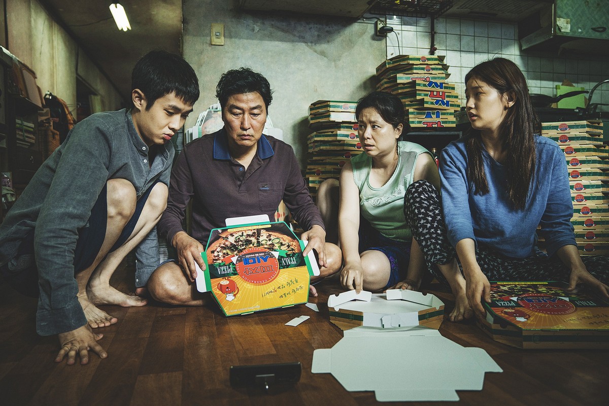epa07591115 An undated handout film still provided by the Cannes Film Festival 2019 organization shows a scene of 'Parasite' (Gisaengchung). The movie by Joon-ho Bong is presented in the Off ...