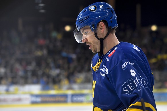 Der Davoser Anton Roedin, beim Eishockey-Qualifikationsspiel der National League A zwischen dem HC Davos und dem HC Lugano, am Dienstag, 28. November 2017, in der Vaillant Arena in Davos. (KEYSTONE/Gi ...