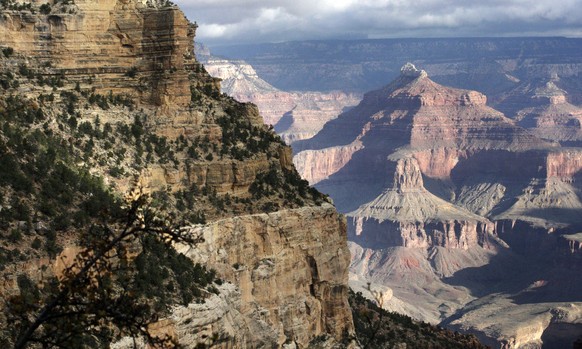 File -This Oct. 22, 2012 file photo shows a view from the South Rim of the Grand Canyon National Park in Arizona. Grand Canyon officials say hotels, mule rides and restaurants at the South Rim will re ...
