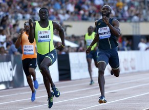 Kirani James (l.) begeistert das Publikum.