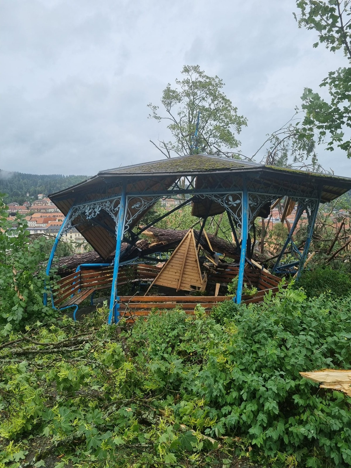 Un petit kiosque où les Chaux-de-Fonniers aimaient à flâner.