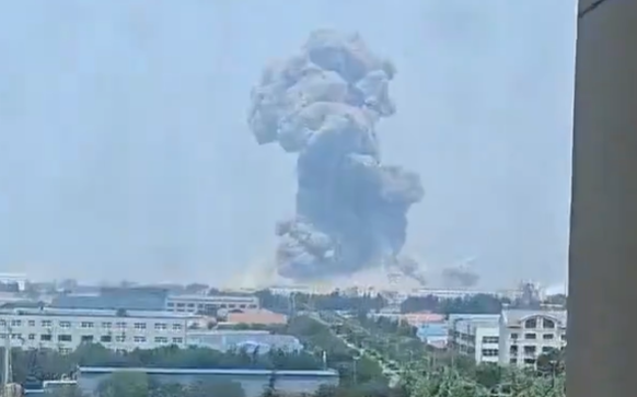 Explosion in gaomi, china, 27.05.2025.
