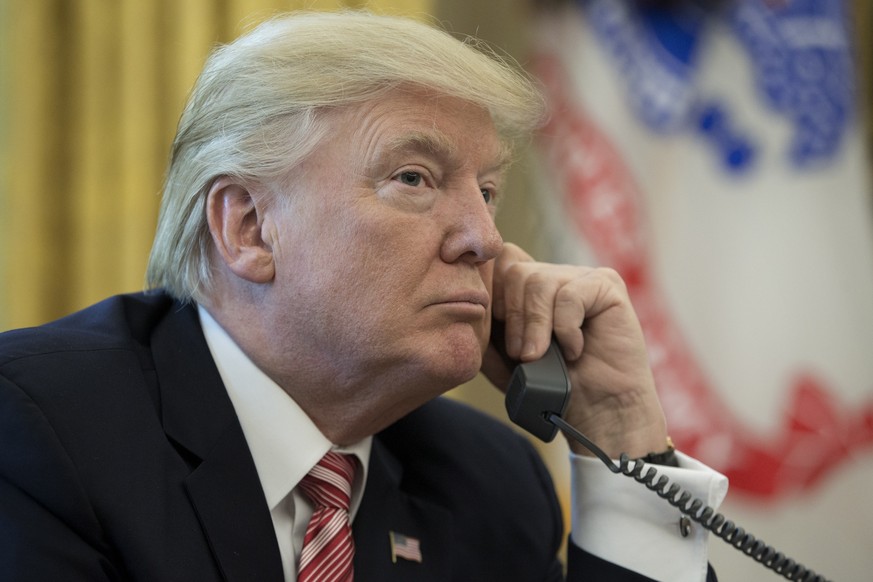 Telefoniert gerne und unvorsichtig: Präsident Donald Trump.
