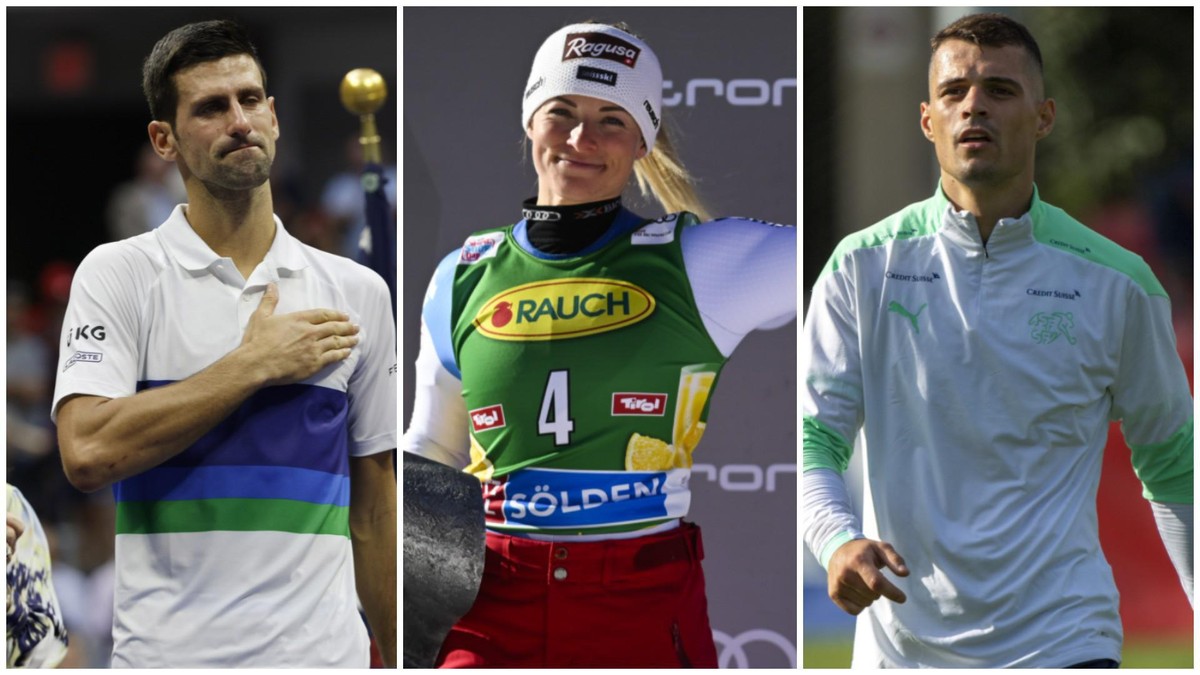 Granit Xhaka, Lara Gut-Behrami und Novak Djokovic stehen auch bei Fragen zur Coronaimpfung im Fokus, ob gewollt oder nicht.