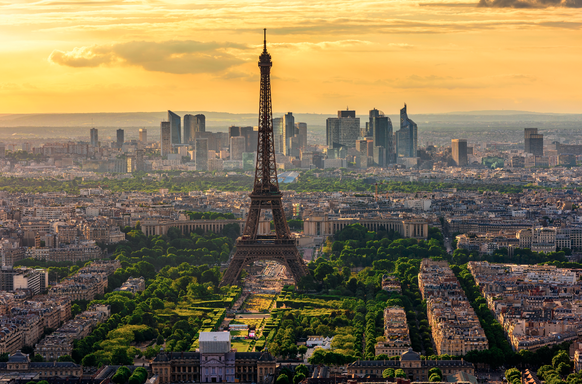 Paris, Eiffelturm, Skyline