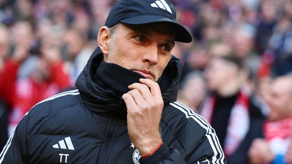 epa11169300 (FILE) - Bayern Munich&#039;s head coach Thomas Tuchel smiles before the German Bundesliga soccer match between FC Bayern Munich and Borussia Moenchengladbach in Munich, Germany, 03 Februa ...