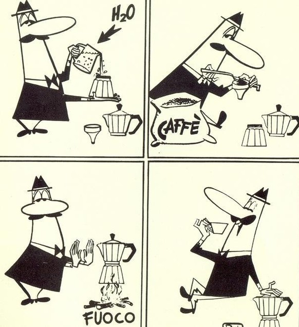 Omino coi baffi - Bialetti Kaffee