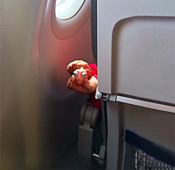 Children on the plane