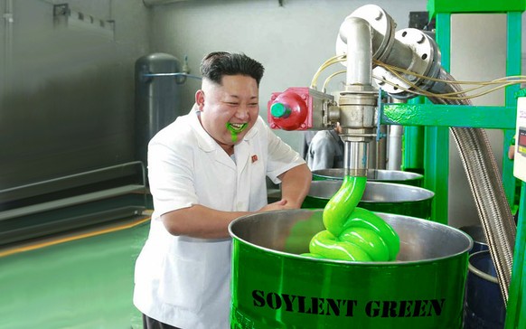 Schmackhaftes «Solyent Green» für die Bevölkerung (und ihn).