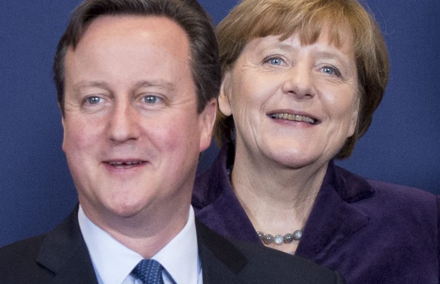 David Cameron und Angela Merkel am Gipfel in Brüssel.