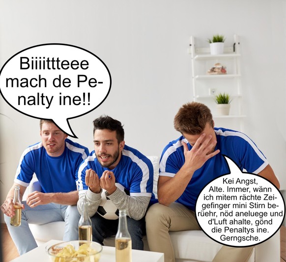 Was wir beim Fussballschauen sagen und was wir wirklich denken