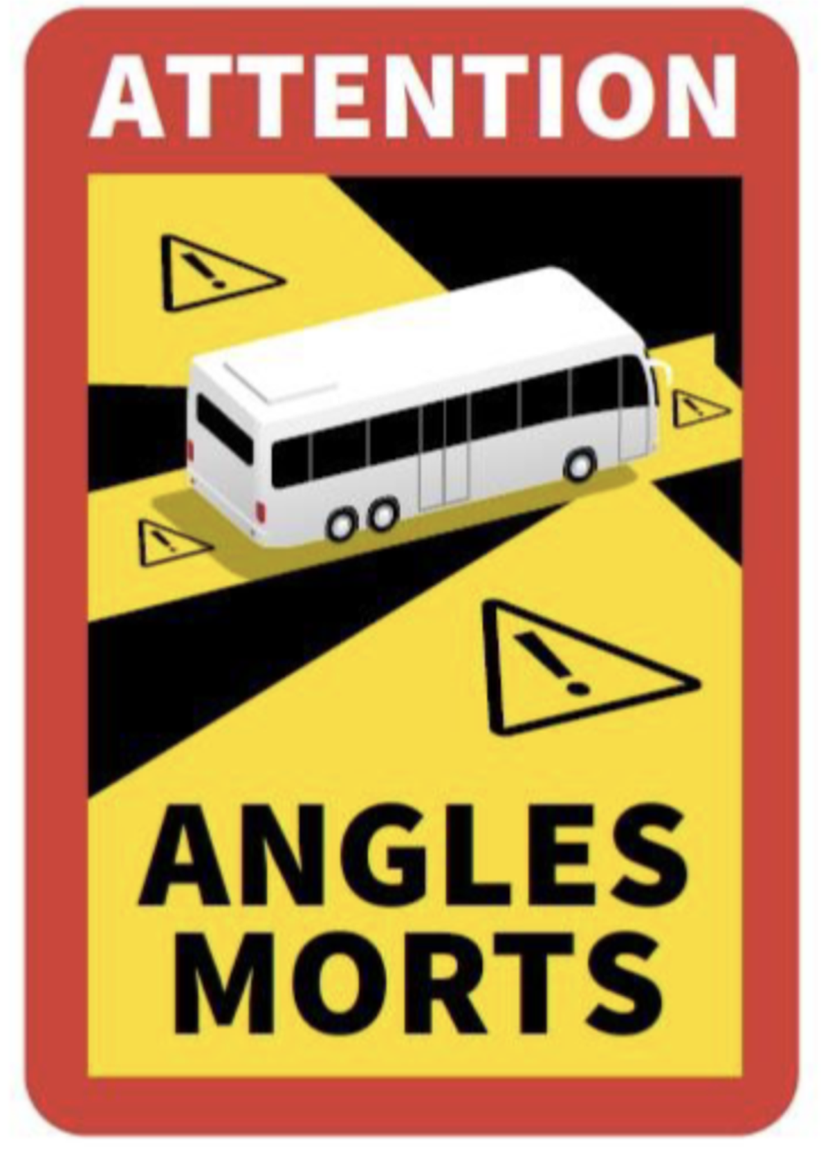 autocollant bus «angles morts»