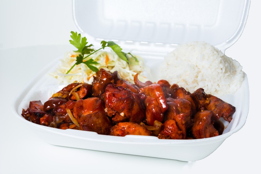 asian takeaway takeout sweet and sour asiatisch chinesisch reis essen food