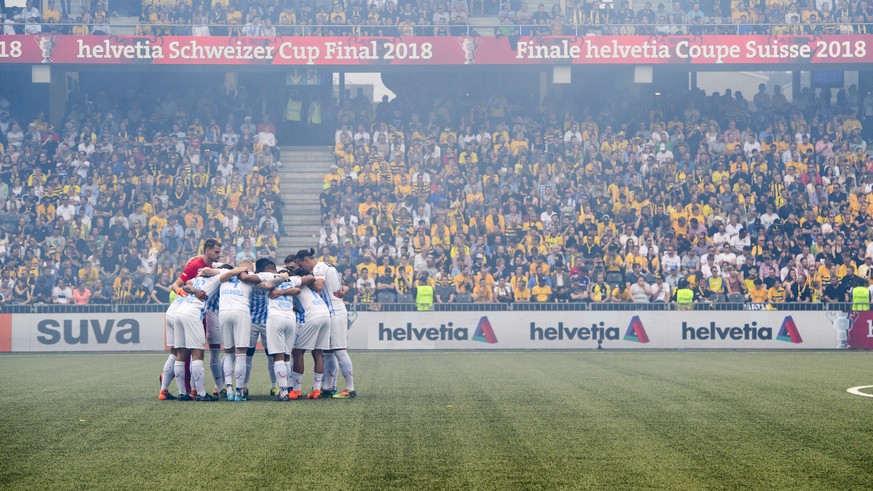 Spieler von FC Zuerich fotografiert im Schweizer Fussball Cupfinalspiel zwischen den Berner Young Boys und dem FC Zuerich, am Sonntag 27. Mai 2018, im Stade de Suisse in Bern. (KEYSTONE/Anthony Anex)