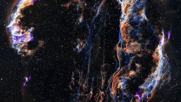 <h3><strong>Schleiernebel im Schwan</strong><br>Der Cygnusbogen (engl. Cygnus Loop) im Sternbild Schwan (Cygnus) ist ein Supernova-Überrest – was nach dem explosiven Tod eines  ...