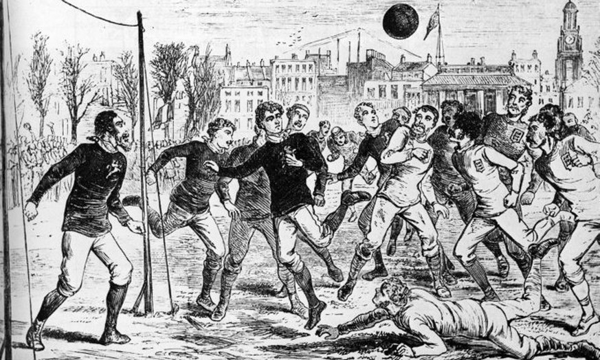 Action in the Scotland goalmouth