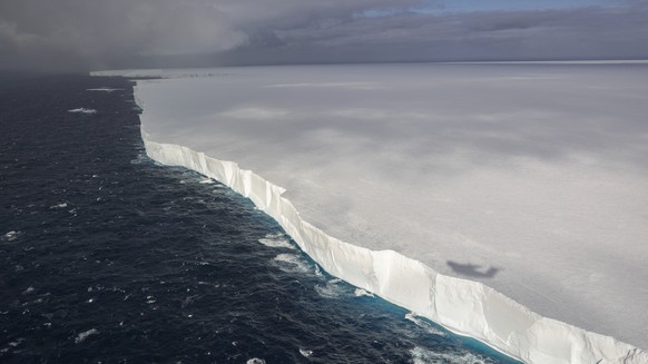 This image provided by the Ministry of Defence shows the iceberg, known as A23a, on Nov. 25, 2024, off the coast of Antarctica. (Cpl Tom Cann RAF/Crown Copyright 2024 via AP)