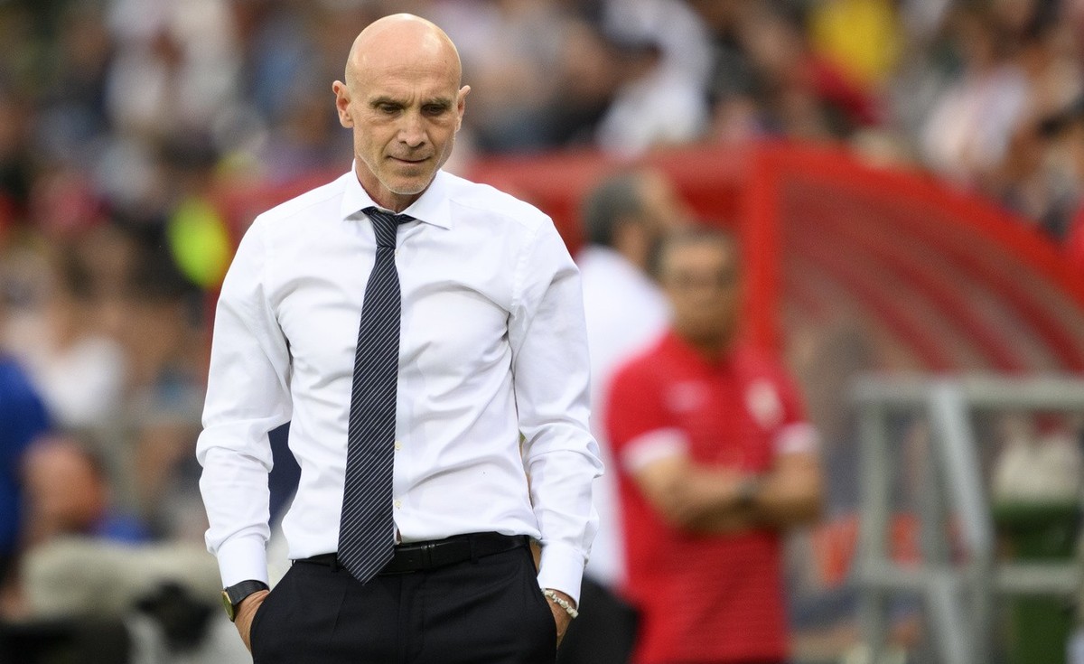 ARCHIVBILD ZUM TRAINERWECHSEL BEIM FC SION --- L'entraineur du FC Sion David Bettoni lors de la rencontre de football de Super League entre FC Sion et FC Winterthur ce samedi 6 mai 2023 au stade  ...