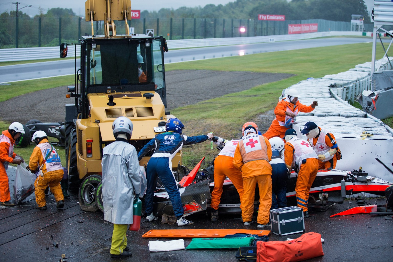 Das Unfallauto von Jules Bianchi.