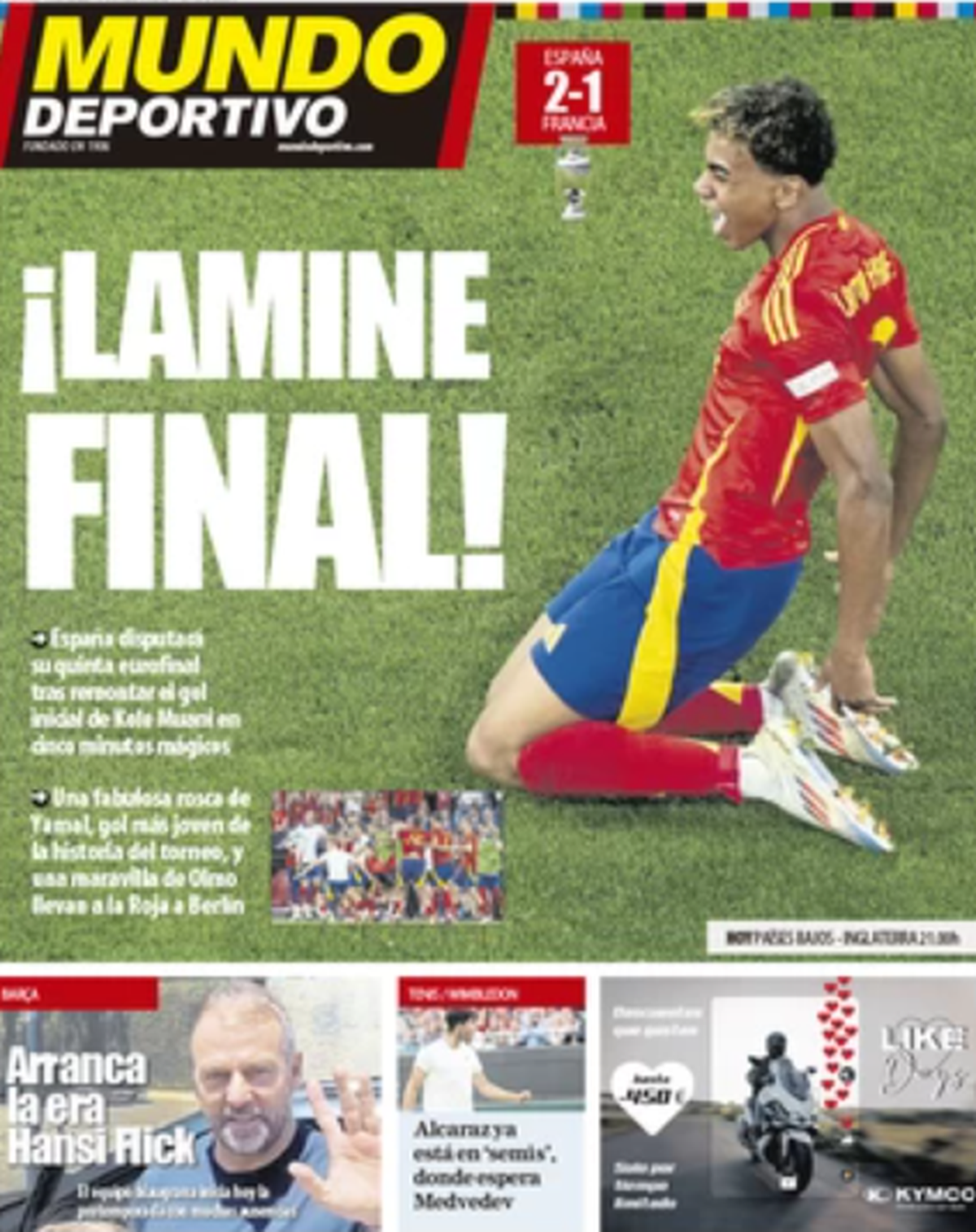 Frontpages Spanien